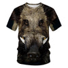 Novelty Animal Wild Boar T Shirts Men Women Short Sleeve Tee Shirt Homme Plus Size Summer Camisetas Hombre Dropship