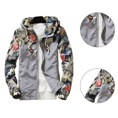 Men Winter Outwear Hooded Jacket Autumn Mens Folar Jackets Slim Fit Long Sleeve Homme Trendy Windbreaker Coat W1