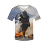 Popular Games Call of Duty Print 3D T-Shirt Summer Men's Casual Tops Cosplay Shooting Sports O-neck Short Sleeve Street Hip-Hop