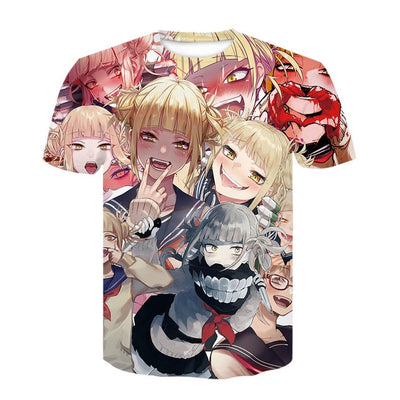 Ahegao t shirt Summer 2019 anime top short sleeved fashion T-shirt hip hop short sleeved fun casual t-shirts for men and women