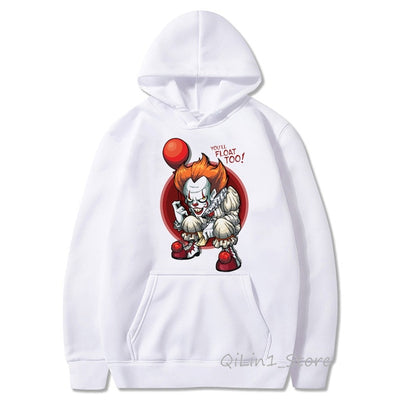 IT movie Cap Hoodies Men Women sweatshirt stephen king High Quality Clown pennywise loser lover unisex halloween Custom Hoodie