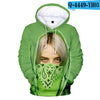 Hot Casual Billie Eilish Popular Billie Eilish 3D Hoodies Men women Children 3D boys girl kid 3D Hooded pullovers top Sweatshirt