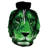 Men's new animal-print hoodie 3d lion head hoodie for fall, 2019 brand hoodie fashion tracksuit street coat