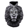 Men's new animal-print hoodie 3d lion head hoodie for fall, 2019 brand hoodie fashion tracksuit street coat