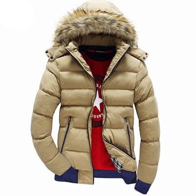 Hot Sell Winter Men's Coats Male Parkas Thick Hooded Fur Collar Parka Men Fleece Jackets Warm Outwear Male Overcoats 5XL 6XL 7XL