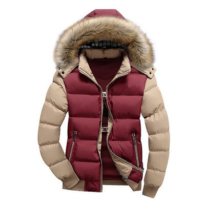 Hot Sell Winter Men's Coats Male Parkas Thick Hooded Fur Collar Parka Men Fleece Jackets Warm Outwear Male Overcoats 5XL 6XL 7XL