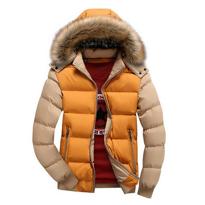 Hot Sell Winter Men's Coats Male Parkas Thick Hooded Fur Collar Parka Men Fleece Jackets Warm Outwear Male Overcoats 5XL 6XL 7XL