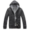 Nice Winter Men Zipper Sweatercoat Fleece Hooded Knitted Sweaters Jacket Outwear Casual Thick Warm Cardigan Coats Sweatshirts