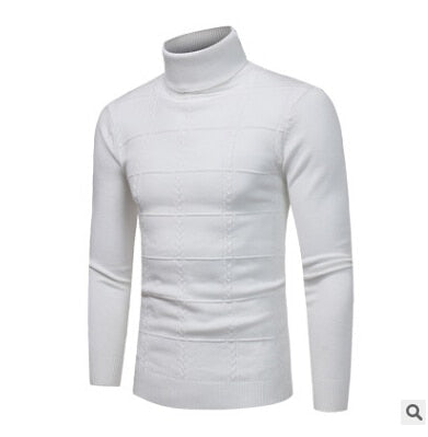 Mens Casual Slim Fit Pullover Sweater Knit Turtleneck Thermal Men's Merino Wool Turtleneck Sweater Classic Long Sleeve Pullover