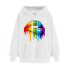 Casual Loose Lip Print Rainbow Women Hoodies 2020 Pullover Sweatshirt Autumn Winter Female Streetwear Vintage Hooded Tops