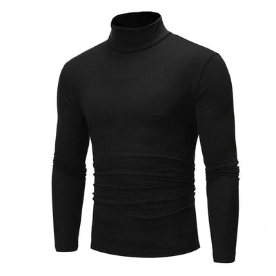 Mens Turtle Neck Fashion New Casual Cotton Sweaters Skivvy Turtleneck Sweaters Stretch Tops