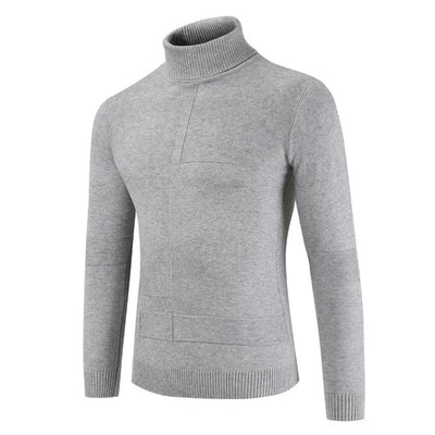 16 Colors GustOmerD 2019 Winter Pullovers Sweater Men Fashion Slim Fit England Style Mens Sweaters Casual Warm Turtleneck Men