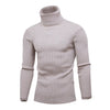 Dihope Spring Warm Turtleneck Sweater Men Fashion Solid Knitted Mens Sweaters 2020 Casual Male Double Collar Slim  Pullover