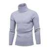 Dihope Spring Warm Turtleneck Sweater Men Fashion Solid Knitted Mens Sweaters 2020 Casual Male Double Collar Slim  Pullover