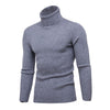 Dihope Spring Warm Turtleneck Sweater Men Fashion Solid Knitted Mens Sweaters 2020 Casual Male Double Collar Slim  Pullover