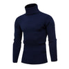 Dihope Spring Warm Turtleneck Sweater Men Fashion Solid Knitted Mens Sweaters 2020 Casual Male Double Collar Slim  Pullover