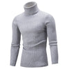 Dihope Spring Warm Turtleneck Sweater Men Fashion Solid Knitted Mens Sweaters 2020 Casual Male Double Collar Slim  Pullover