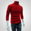 Dihope Spring Warm Turtleneck Sweater Men Fashion Solid Knitted Mens Sweaters 2020 Casual Male Double Collar Slim  Pullover