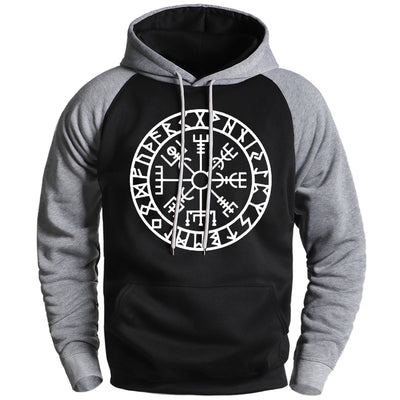 Viking Compass Sons Of Anarchy Hoodies Mens Sweatshirts 2020 Male Winter Gone to Valhalla Raglan Hoodies Sportswear Male Hoody