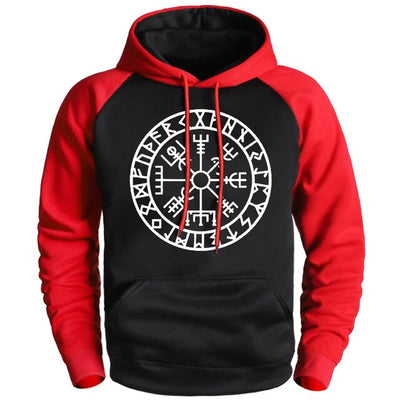 Viking Compass Sons Of Anarchy Hoodies Mens Sweatshirts 2020 Male Winter Gone to Valhalla Raglan Hoodies Sportswear Male Hoody