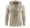 Men's sweater autumn and winter warm knitted sweater HH men's casual hooded pullover men's cotton jacket pull homme large size