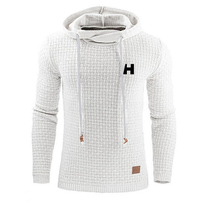 Men's sweater autumn and winter warm knitted sweater HH men's casual hooded pullover men's cotton jacket pull homme large size