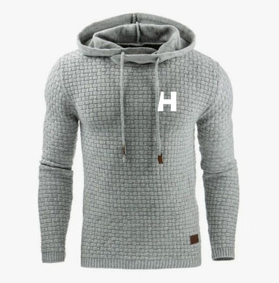 Men's sweater autumn and winter warm knitted sweater HH men's casual hooded pullover men's cotton jacket pull homme large size