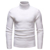 Autumn Winter Men Casual Bottoming Sweater High Collar Long-sleeved Solid Color Slim Warm Sweater