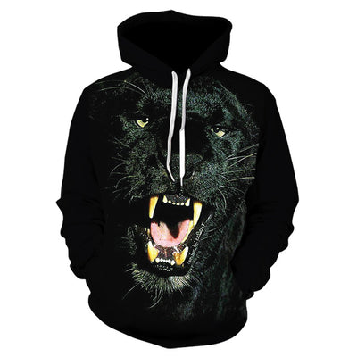 2020 men's and women's casual round-neck hooded sweatshirts fashion 3D animal spitfire Wolf sports hoodies