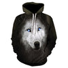 2020 men's and women's casual round-neck hooded sweatshirts fashion 3D animal spitfire Wolf sports hoodies