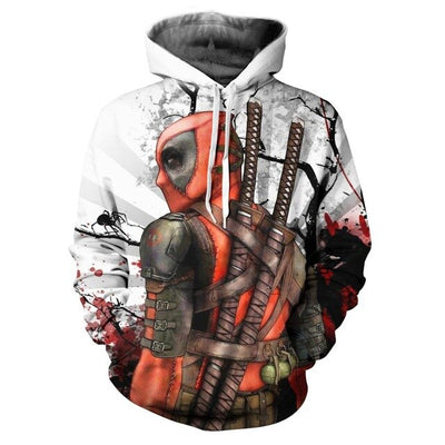 fashion 3D Print Super Hero Deadpool Hoodie Casual Hoodie Sportswear Hooded Sweatshirt  Anime Character Hoodie 2020 The New