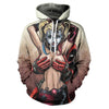 fashion 3D Print Super Hero Deadpool Hoodie Casual Hoodie Sportswear Hooded Sweatshirt  Anime Character Hoodie 2020 The New