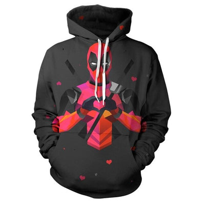 fashion 3D Print Super Hero Deadpool Hoodie Casual Hoodie Sportswear Hooded Sweatshirt  Anime Character Hoodie 2020 The New