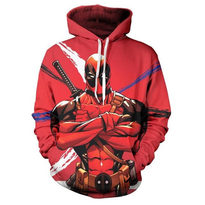 fashion 3D Print Super Hero Deadpool Hoodie Casual Hoodie Sportswear Hooded Sweatshirt  Anime Character Hoodie 2020 The New