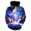 Spring and autumn brand fitness hoodie 2020 new design of 3D printed planet hoodie trend skateboard sweatshirt