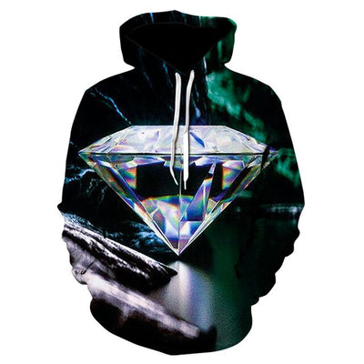 Spring and autumn brand fitness hoodie 2020 new design of 3D printed planet hoodie trend skateboard sweatshirt