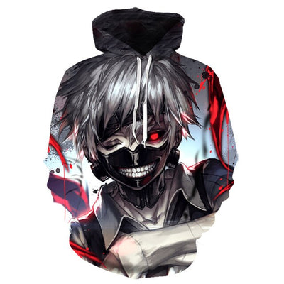 Tokyo Ghoul Hoodies 2020 New Fashion Funny Anime Hoodie and Sweatshirts 3d Hooded harajuku Hip Hop Men Women Asian size