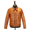 Free shipping.Brand classic 506 oil  cowskin coat,man's 100% genuine leather Jackets,fashion men's slim japan style jacket