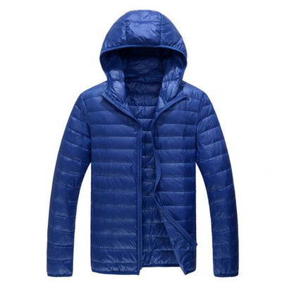 M-3XL 2020 Winter Warm Slim Men Down Jackets Casual Hooded Parka Male Solid Duck Feather Down Jacket Zipper Coats