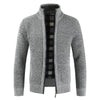 Autumn Winter Sweater Coat Men Faux Fur Wool Jackets Zipper Knitted Thick Warm Sweatercoat Casual Cardigan Sueter Masculino 3XL