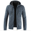 Men Winter Thick Casual Sweater Cardigan Cotton Hooded Men Autumn Fashion Knitwear Outwear Warm Sweater Jumper Coat Men