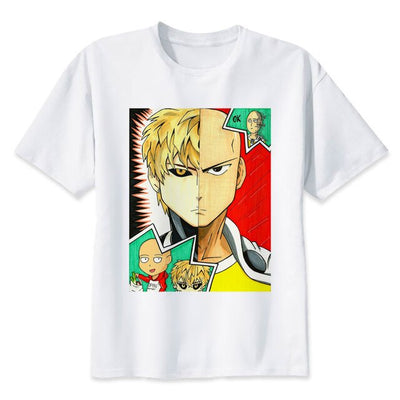 one punch man t-shirt men Mens Casual T Shirts Brand Clothing Man's Short Sleeve T-Shirt Tops Tees Plus Size