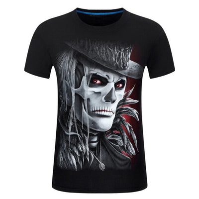 Nice Summer Style 3D T-shirts Men Skull Printed Hip Hop Boys Tops Casual Short Sleeve O-Neck T Shirt Tees Male Camiseta 5XL 7XL