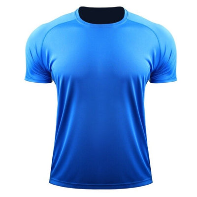 Quick-drying Breathable High Elasticity Bottoming Round Collar T-shirt Sports Tops Men Summer Running T-shirt Short Sleeve