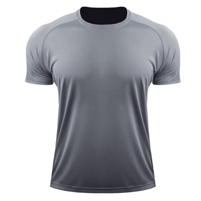 Quick-drying Breathable High Elasticity Bottoming Round Collar T-shirt Sports Tops Men Summer Running T-shirt Short Sleeve