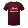 DJ Your Name Men's Custom printing T Shirt Camiseta Hombre Hip Hop Fashion men's Cotton Casual Short Sleeve T-shirt Plus Size